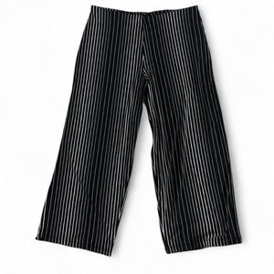 Alfani Women's Black and White Striped Pants